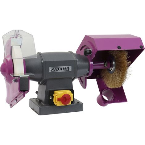 Touret meule - brosse PRO 200 TB - D. 200 mm - 230 V mono - SIDAMO - 20113130