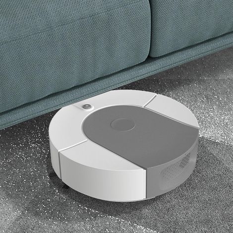 Saugroboter mit hoher Saugkraft, automatisch, USB-aufladbar, für die Reinigung von Keramikfliesen und Hartböden, Grau (1/5)