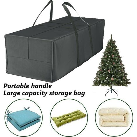 toolive Aufbewahrungstasche/Abdeckung für Gartenmöbel, wasserdicht, staubdicht, UV-beständig, robustes 210D Oxford-Gewebe, XXL-Weihnachtsbaum-Aufbewahrungshülle (1/5)