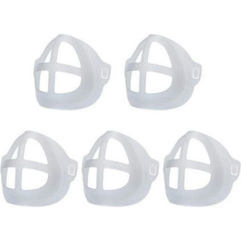 BUNTHAUS LECHUANG Masque de protection Support de masque, 5 pièces Support intérieur Support de masque de cadre Plus d'espace pour une respiration confortable Lavable RéutilisableMasque de protection (1/5)