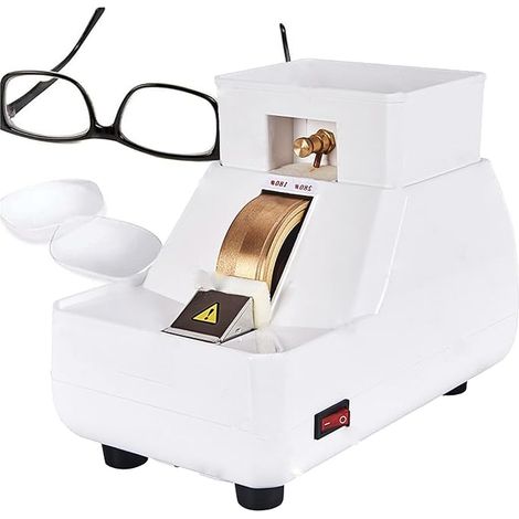 Machine de Polissage de Lunettes Professionnelle, Machine de Bordure Optique de Bordure de lentilles Manuelle,idéale pour Le meulage de Fentes et Le Travail de précision des lentilles (1/5)
