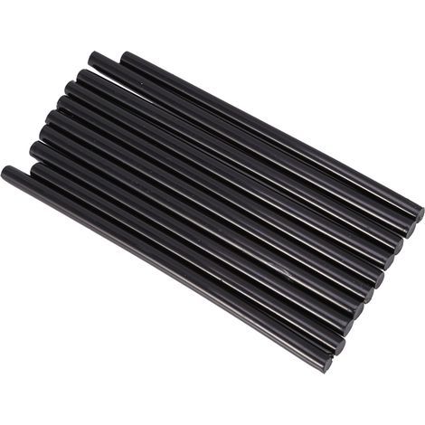 10 pièces ensemble 7 150mm btons adhésifs de colle thermofusible colorée pour 20W petit pistolet électrique noir (1/2)
