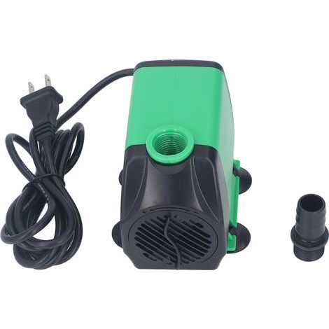 Pompa sommergibile da 2000 litri all'ora, pompa per fontane ad alta prevalenza ultra silenziosa per acquari, laghetti e vasche. Spina USA 110V 60HZ. (1/5)