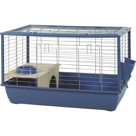 Jaula de malla ZOLUX para cobayas y roedores Néolife - 80 x 52,5 x 48 cm - Azul