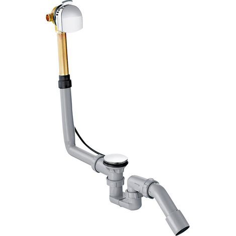 Jeu de vidange et trop-plein AXOR EXAFILL complet prêt à l'emploi pour lavabo standard, bronze rouge or