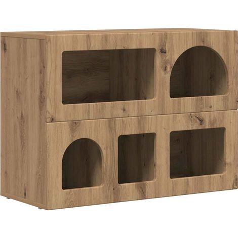 Sideboard Artisan Oak 80.5 x 35 x 59 cm Engineered Wood vidaXL