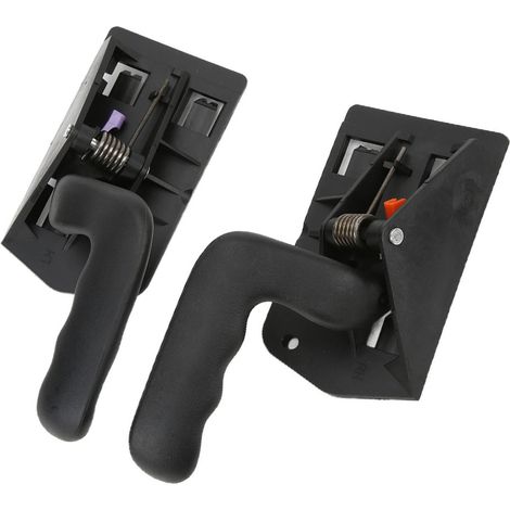2 Stück schwarze Türgriffe für den Innenraum 15760297, kompatibel mit Chevrolet Silverado 1999-2007 (1/5)