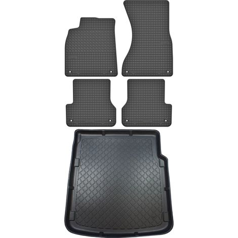 Audi A7 I 4G Sportback (September 2010 – Januar 2018) – SET: Gummifußmatten + Kofferraummatte (1/5)