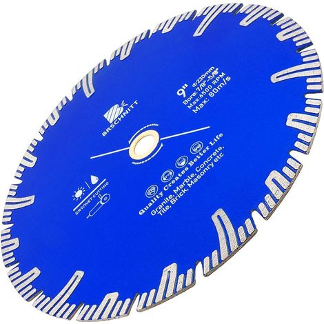Disque diamant 230mm pour béton, carrelage, granit, marbre (1/4)