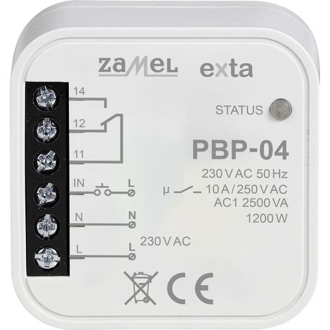 Zamel PBP-04 bistabiler Relais 47,5 cm kompakt 10 A