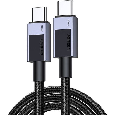 Cavo Ugreen L512 da USB-C a USB-C, 100 W, 5 A, 0,5 m (nero) (1/3)