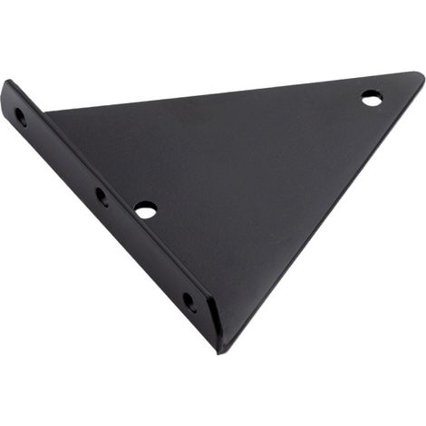 Sollbry Estante colgante, 1 soporte de pared triangular, montaje en pared, soporte metálico invisible, apto para estanterías, dimensiones 130x160 mm (1/5)