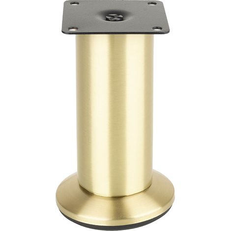 Pata de mueble FS001 120 mm regulable oro pulido SANS MARQUE