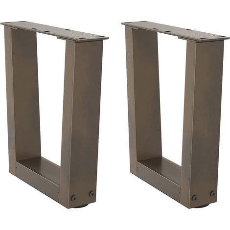 Couchtischbeine V-Form 2 Stück Naturstahl 40x(30-31,3) cm Stahl