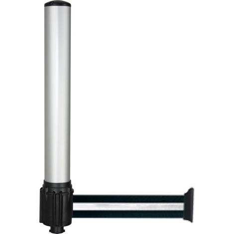 Réhausse pour poteau Alu anodisé avec sangle Noir/Argent 3m x 50mm - 2034029