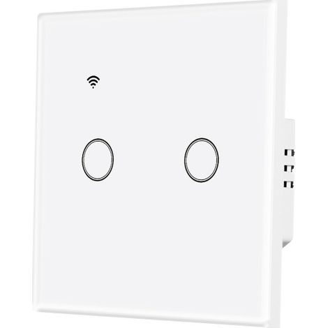 Interrupteur intelligent à déclenchement unique par zéro, universel, tactile, Wi-Fi, application, minuterie à distance, commande vocale. (1/5)