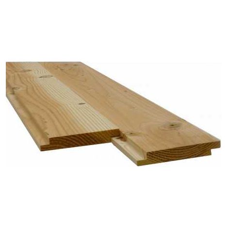 Sud Bois – Plancher sous toiture mi-bois Douglas 2nd choix 22x135mm – Longueur 4m – Séchage à 18% – Raboté 4 côtés (1/4)
