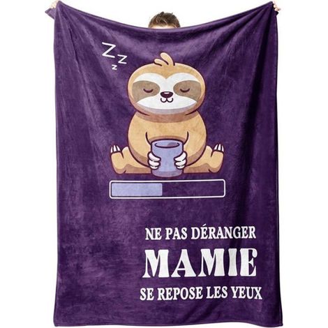 JTY Geschenk zum Muttertag, Geburtstagsgeschenk für Oma, Fleecedecke - Geschenk für Oma, 62 52 Zoll (für die Decke) (1/5)