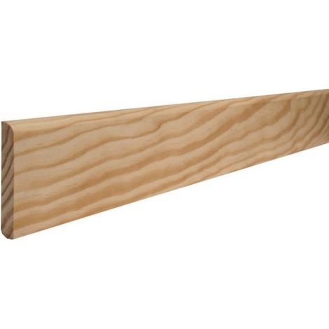 Plinthe en pin sans nœud 100x10 mm – Angle arrondi pour finition douce – Prête à peindre – Installation rapide et facile – Sotrinbois