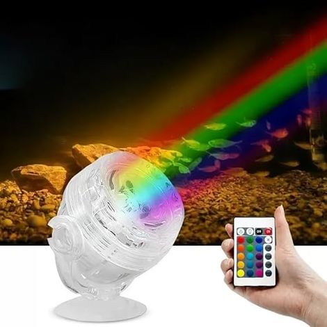 Lampe d'aquarium LED submersible USB à changement de couleur avec fonction veilleuse (1/5)