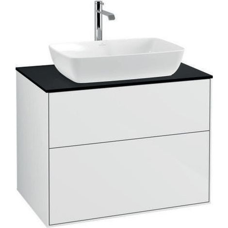 V&B Waschtischunterschrank FINION 800x603x501mm AP Gl bl ma glos. wh lacq. (1/4)