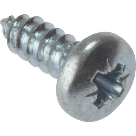 ForgeFix STPP210ZP Self-Tapping Screw Pozi Compatible Pan Head ZP 2in x 10 Box 200 FORSTP210Z