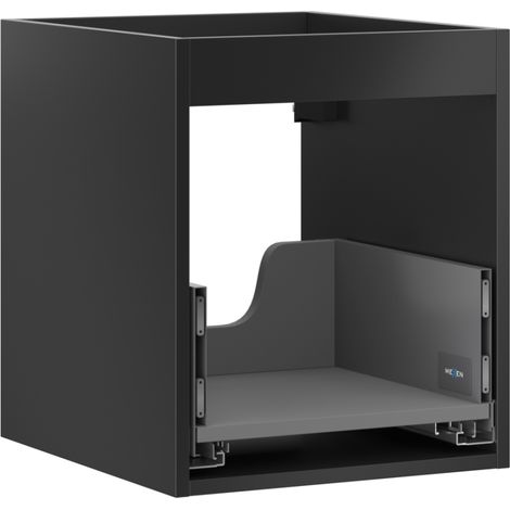 Mexen Box-A corps de meuble sous-vasque 40 cm, 1 tiroir, noir mat - 91AX0-0400-470-1-71 (1/4)