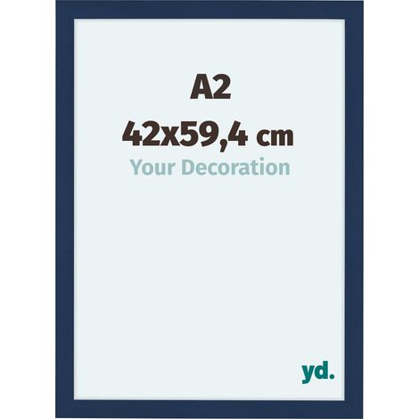 yd. - Cadre photo A2 42x59.4 - Bleu Fonce Patine - MDF - Como (1/5)