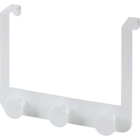 Exagonshop Appendino da porta box doccia triplo Fiore bianco