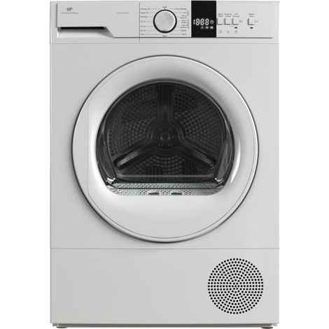 Continental Edison – Sèche-linge pompe à chaleur 10 kg CESL10PCW2 – Classe E – 60 cm – Technologie de séchage efficace – Design blanc élégant (1/5)