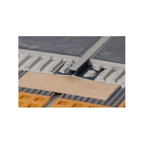 Giunto Di Dilatazione Per Pavimenti Dilex Bwb Pvc H.12,5 Grigio L.2,50 M