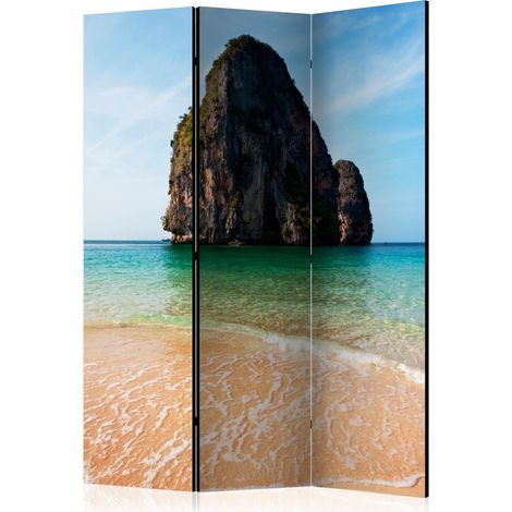 Paravento - Rock formation by shoreline, Andaman Sea, Thailand [Room Dividers] - 135x172 (1/4)