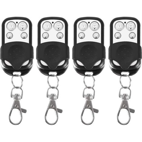 4-Piece Universal Remote Control, Electric Garage Door Opener Clone, 433 MHz Replacement Remote Control, Four-Button Garage Door Remote Control, Wireless Remote Control (1/4)
