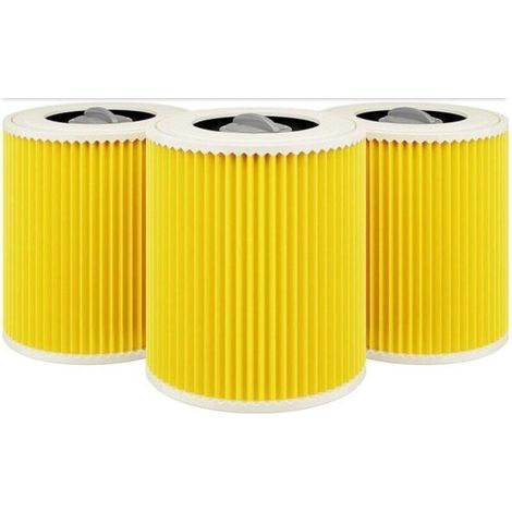 Lot de 3 cartouches filtrantes pour aspirateur Kärcher WD3 Premium
