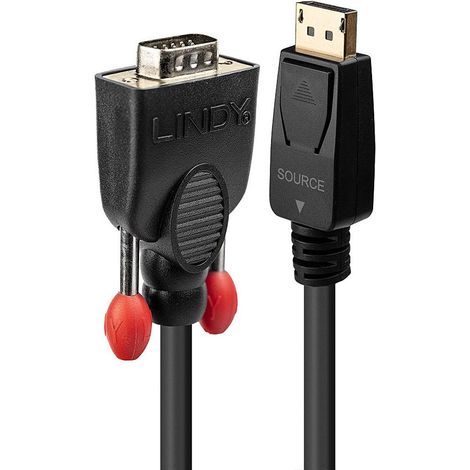Cavo adattatore Lindy da DisplayPort a VGA, 2 m, codice 41942 (1/3)