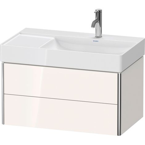 Duravit XSquare Meuble sous-lavabo suspendu, 2 tiroirs, vasque à