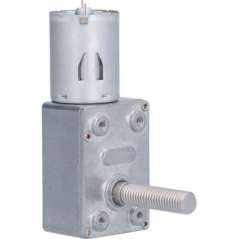 Moteur JGY370 à arbre fileté M8, vis sans fin, basse vitesse autobloquante, axe 33mm, DC24V 6 tr/min