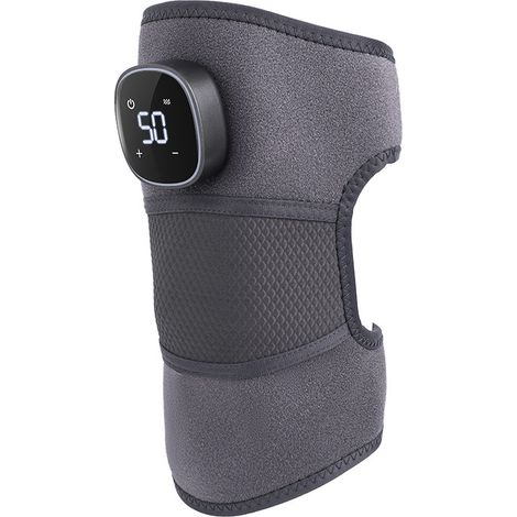 Masseur de genou infrarouge, genouillère avec chauffage et 3 modes de vibration pour masseur d'épaule, genou coudé