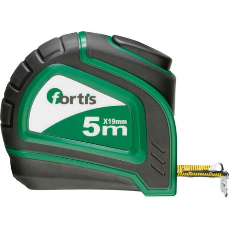 Fortis Taschenbandmaß Bandstopp 5mx19 mm (1/5)