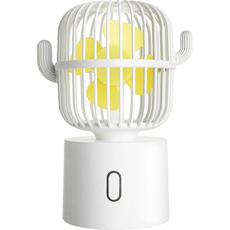 Mini ventilateur de table, petit ventilateur puissant et portable, 3 vitesses, USB, idéal pour les enfants et les filles. (1/5)