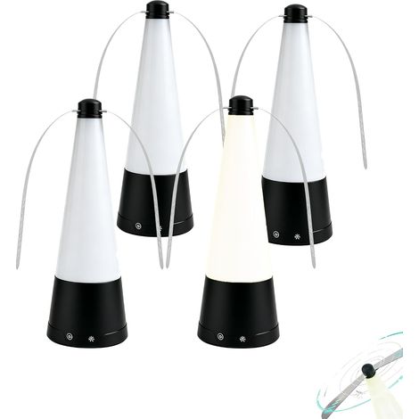 Ventilateur anti insectes 2 en 1 avec lampe LED rechargeable, sans chimie. Usage extérieur/intérieur: repas, camping, terrasse, chambre à coucher (1/5)