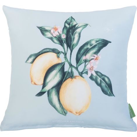 Gardenista Cuscini Decorativi, 45x45 Cuscini Decorativi Impermeabili con Rivestimento Sfoderabile Facile da Pulire, Blu Limone, Grande
