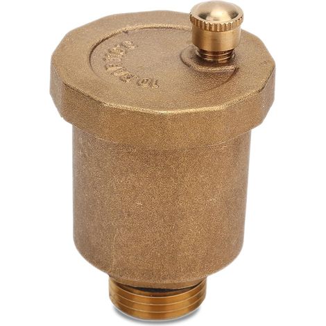 Válvula de purga de aire automática, válvula de purga de aire de latón, válvula de purga de aire con rosca macho, válvula de purga de aire unidireccional automática, válvula de latón automática para c (1/5)