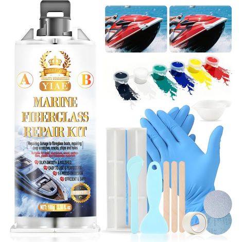 Marine Fiberglass Repair Kit for Boats (1/5)