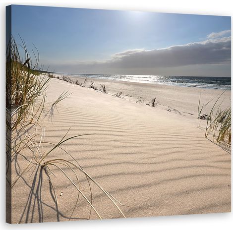 Tableau, Dunes sur la plage Zen - 30x30 (1/5)