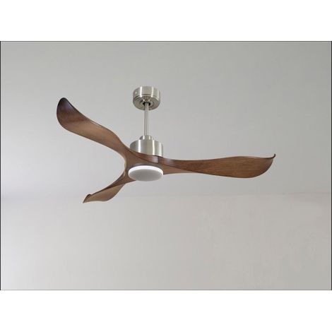 Modulo de KlassFan - Super destratificateur et ventilateur DC 106 cm Blanc pales bois noir sans Lumière  15 à 20 m² (1/5)