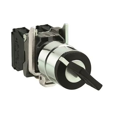 Schneider XB4BG61 Harmony Drehknopf Ø22 - Ronis 455 Schlüssel - 2 Positionen - 1F