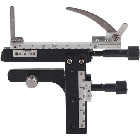 Plateau mécanique amovible XY avec vernier gradué pour microscopes