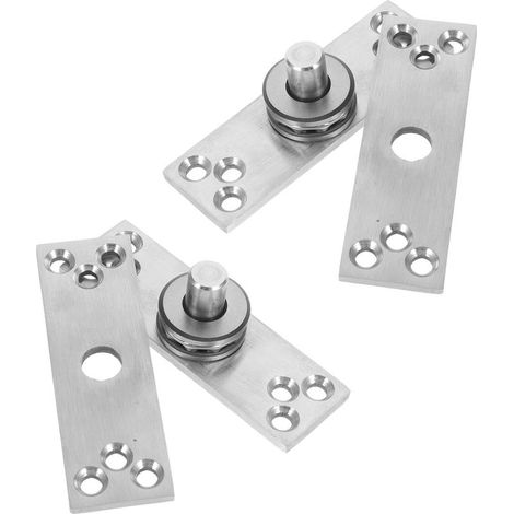 Lot de 2 charnières pivotantes invisibles à 360 en acier (1/5)