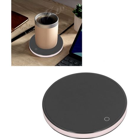 Sous-tasse isotherme/support pour tasse à café/coussin thermique/chauffe-tasse/tasse chaude/thé/bureau/chauffe-café, norme européenne 220 V, rose (1/5)